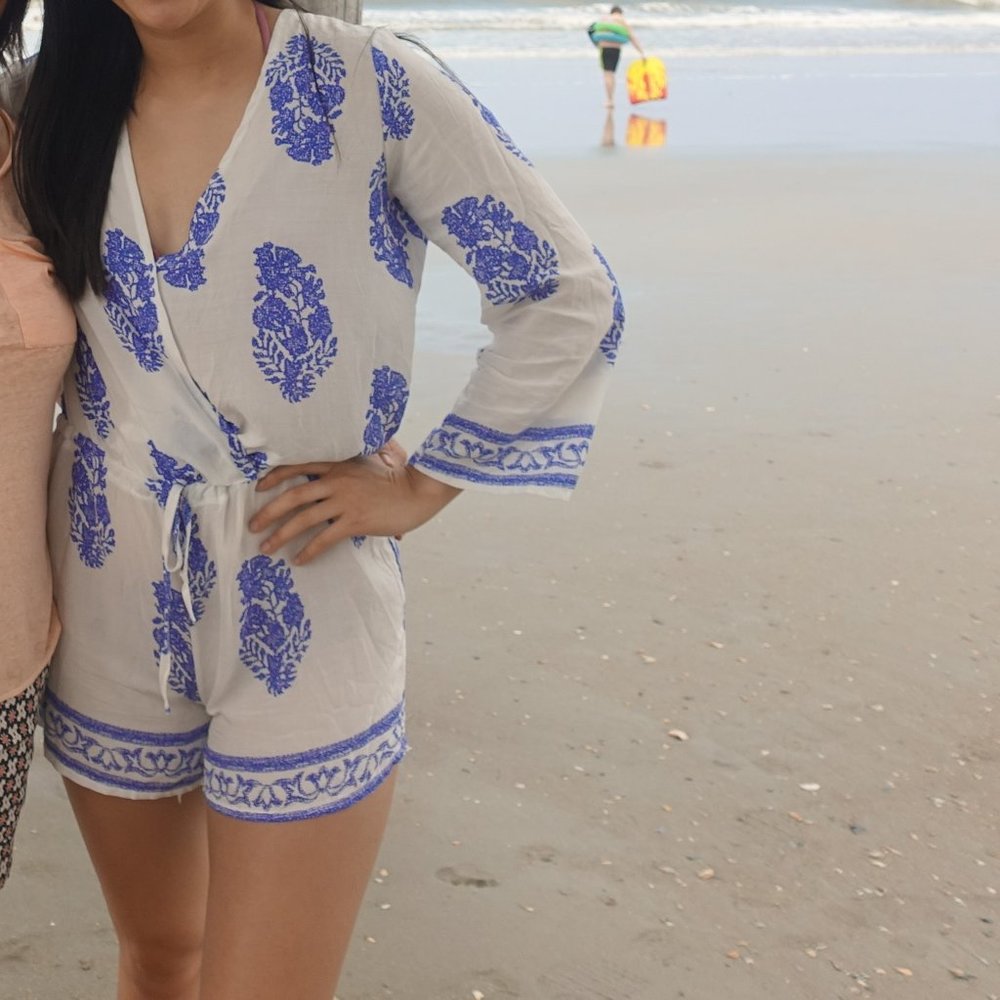 Swim coverup romper